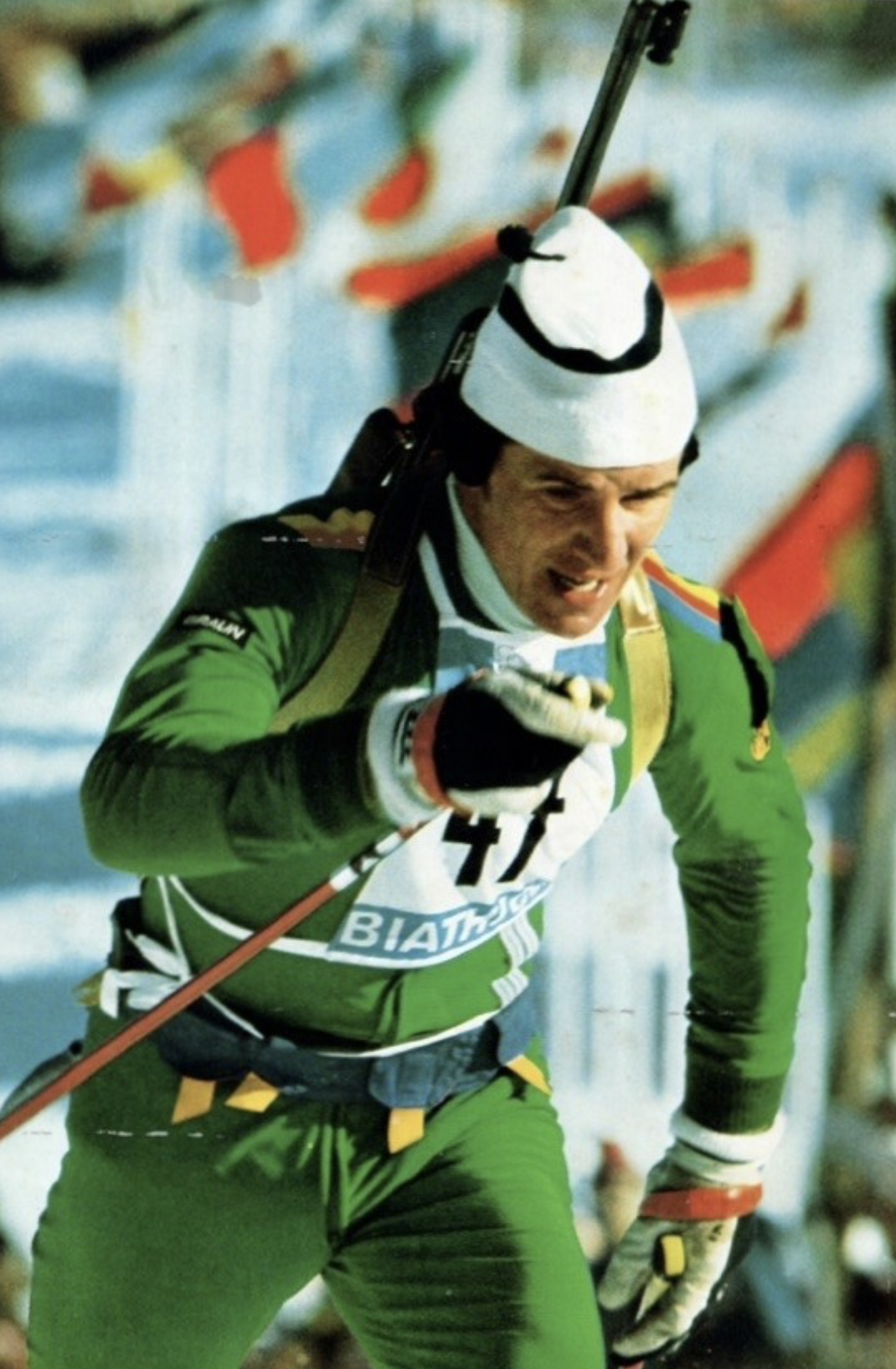 „Biwi“ Niedermeier bei den Olympischen Winterspielen 1964 in Innbruck 