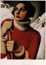 Tamara de Lempicka (1898-1980), Polen, Frankreich: St. Moritz, 1929.
Öl auf Holz, 35 X 26 cm, Mlusee des Beaux-Arts, Musees d'Orleans, France