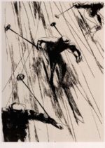 Andrzej Jurkiewicz (1907-1967), Polen: Skiläufer.
Radierung, 31 x 22 cm, Muzeum Sportu i Turystyki, Warszawa, Polska