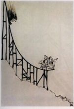 Yutenji Saburo (* 1929), Japan: Karikatur, 1979.
Zeichnung, o. M., Aus: L'umorismo e lo sport. Graffi e sorrisi in punta di matita. Hrsg. vom Comitado Olympico Nazionale Italiano. Palermo 1981.
