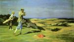 Max Clarenbach, Golfspieler in Nordwjik, 1926, gezeigt im Olympischen Kunstwettbewerb 1928 in Amsterdam, (c) Clarenbach