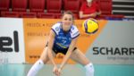 Deutschland, Stuttgart, 01.04.2021, Volleyball, Frauen, Bundesliga, Saison 2020/2021, Allianz MTV Stuttgart - SSC Palmberg Schwerin: Dora Grozer (Allianz MTV Stuttgart). Foto: Robin Rudel